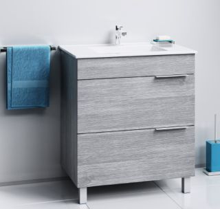 Тумба под раковину Aqwella Бриг 75 Br.01.07/2/Gray